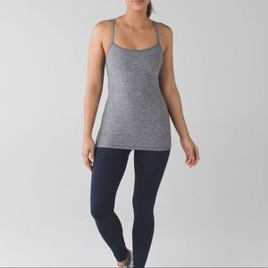 Grey Lululemon Power Y Tank